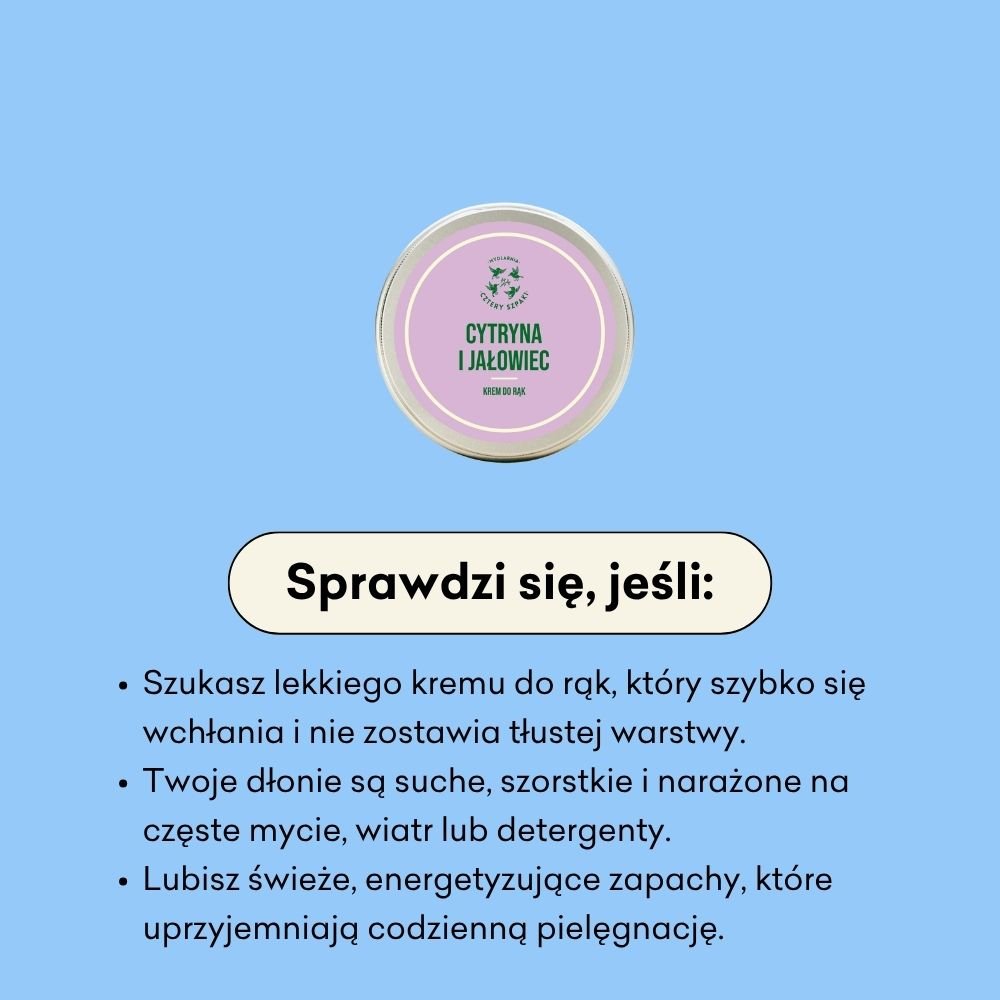 Cytryna i Jałowiec - krem do rąk