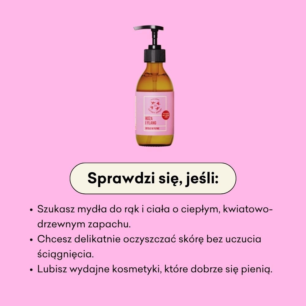 Róża i Ylang - naturalne mydło w płynie