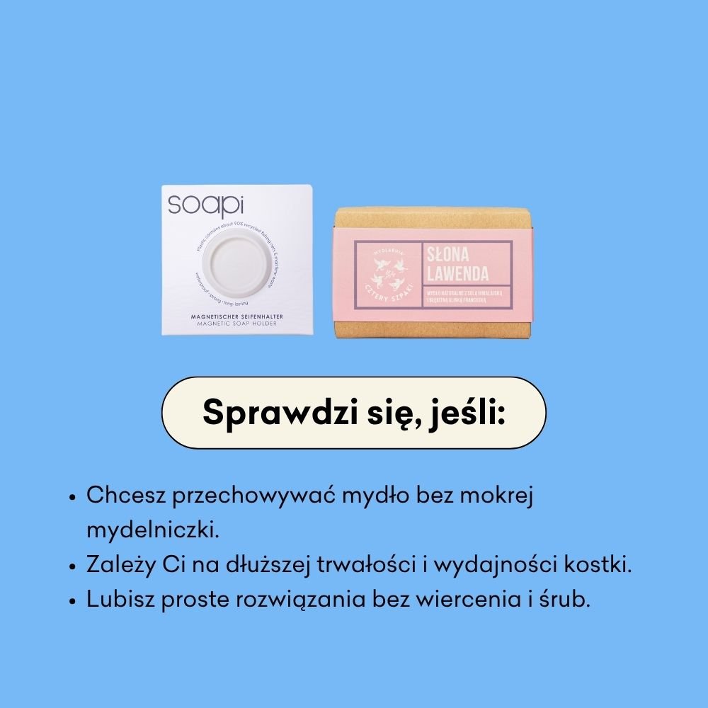 Zestaw mydło w kostce z uchwytem SOAPI