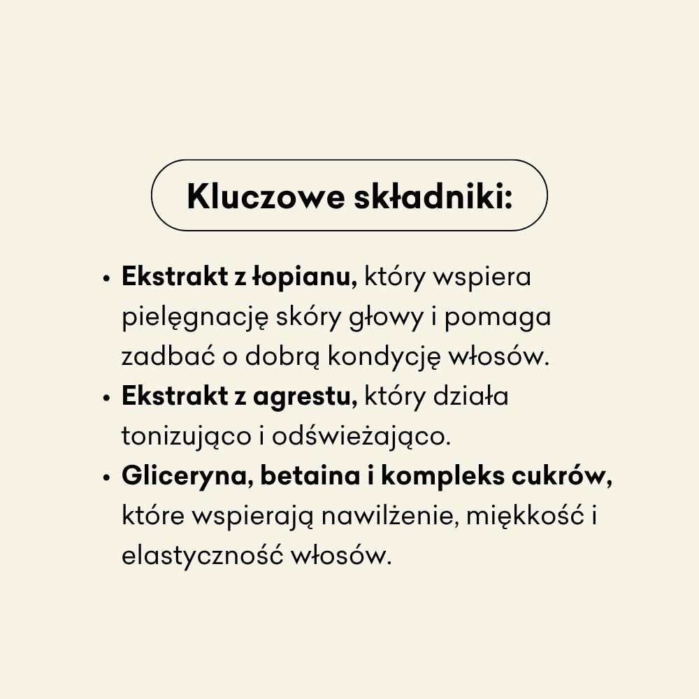 Szampon nawilżający - Łopian i Agrest