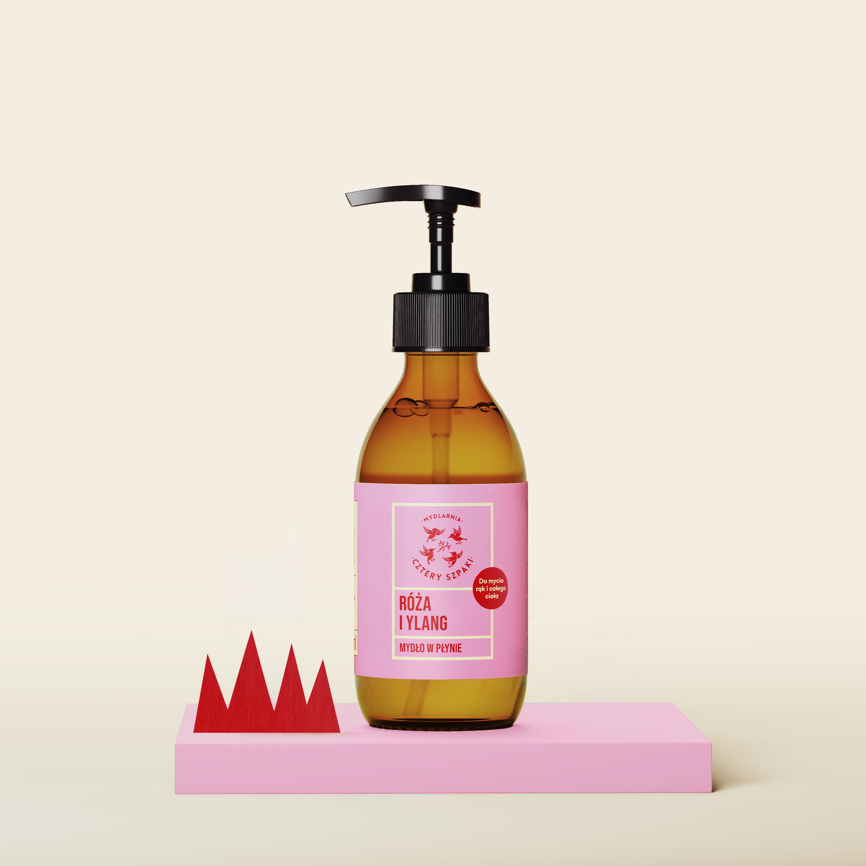 Róża i Ylang - naturalne mydło w płynie