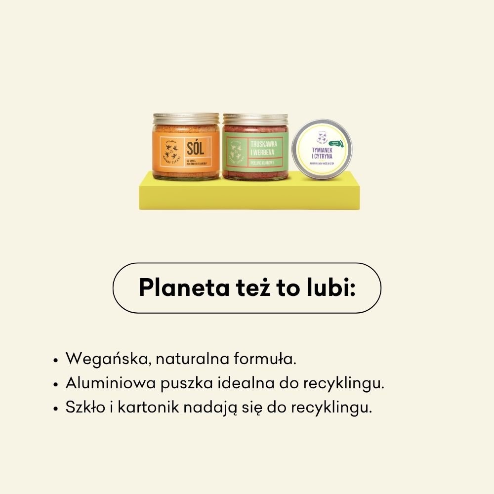 SPA dla stóp set to wegańska, naturalna formuła. 