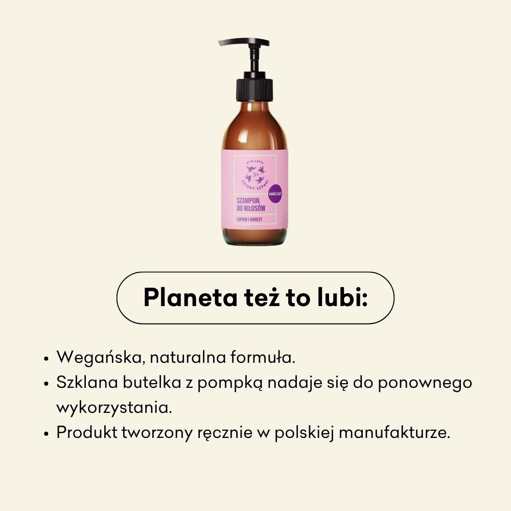 Szampon nawilżający - Łopian i Agrest