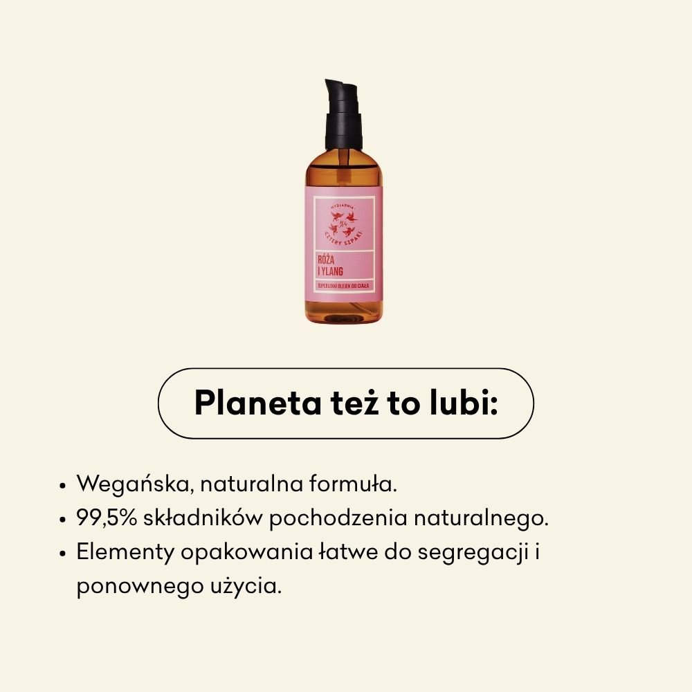 Róża i Ylang - superlekki olejek do ciała