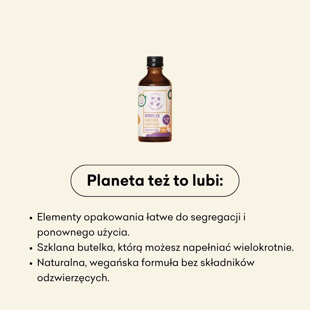 Bombelek - mini - naturalne mydło w płynie 