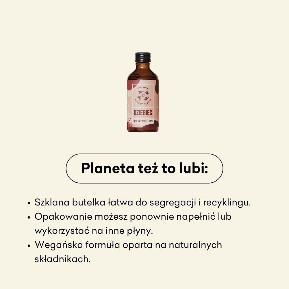 Dziegieć - mini - naturalne mydło w płynie