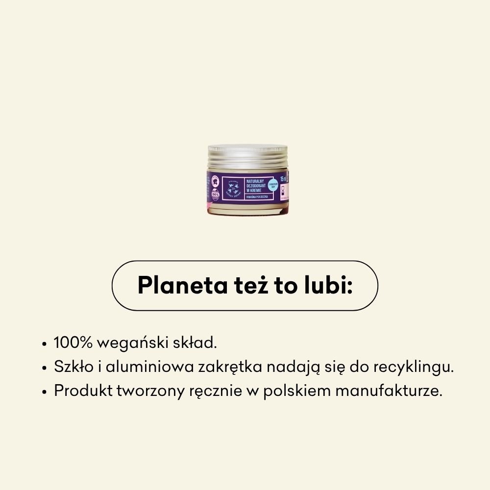 Dezodorant w kremie - mini - Kwaśna Porzeczka z dodatkiem sody