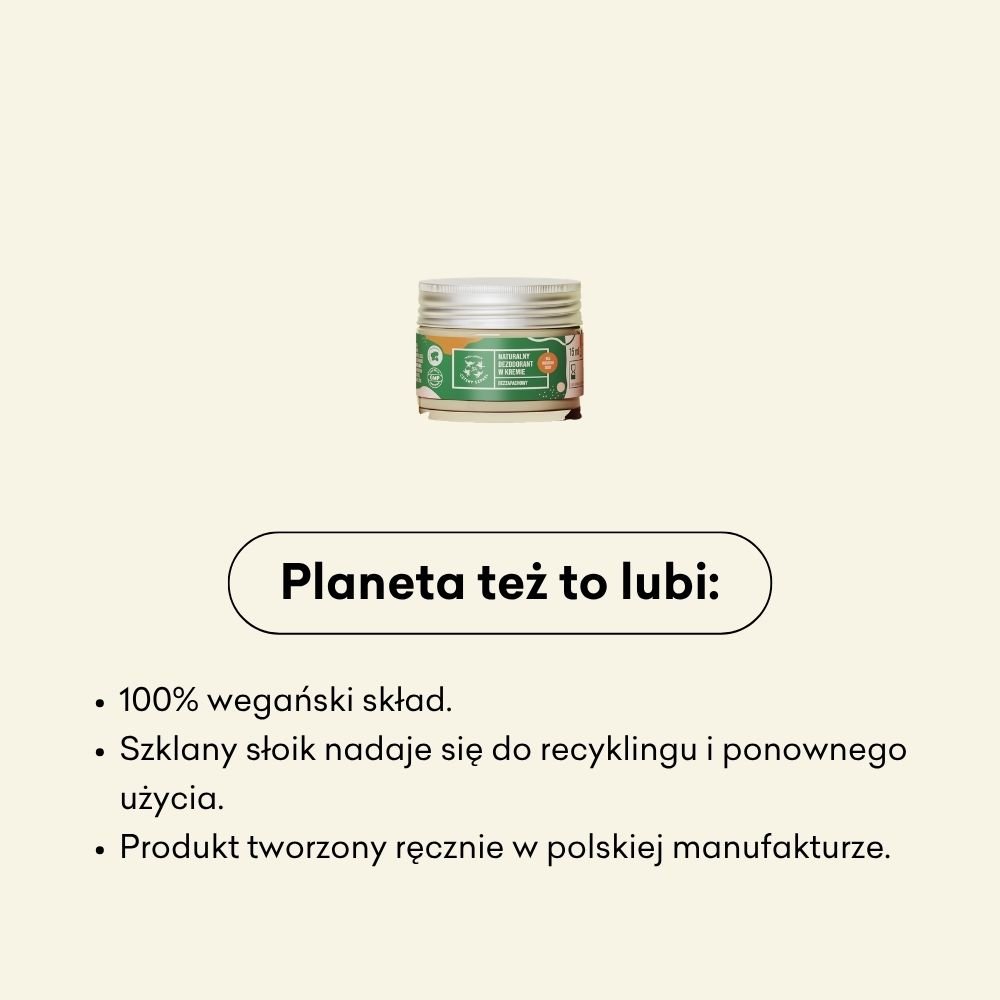Dezodorant w kremie - mini - bezzapachowy bez dodatku sody