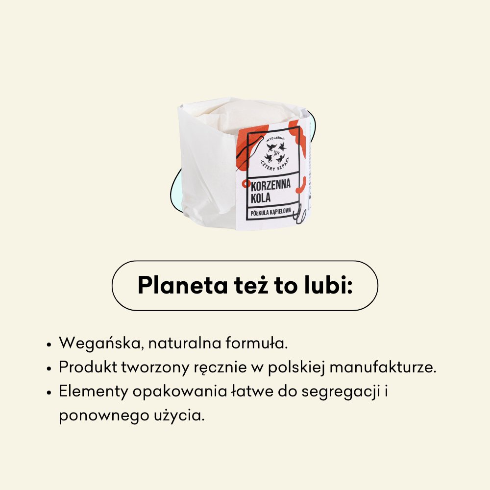 Półkula Korzenna Kola to wegańska i naturalna formuła.