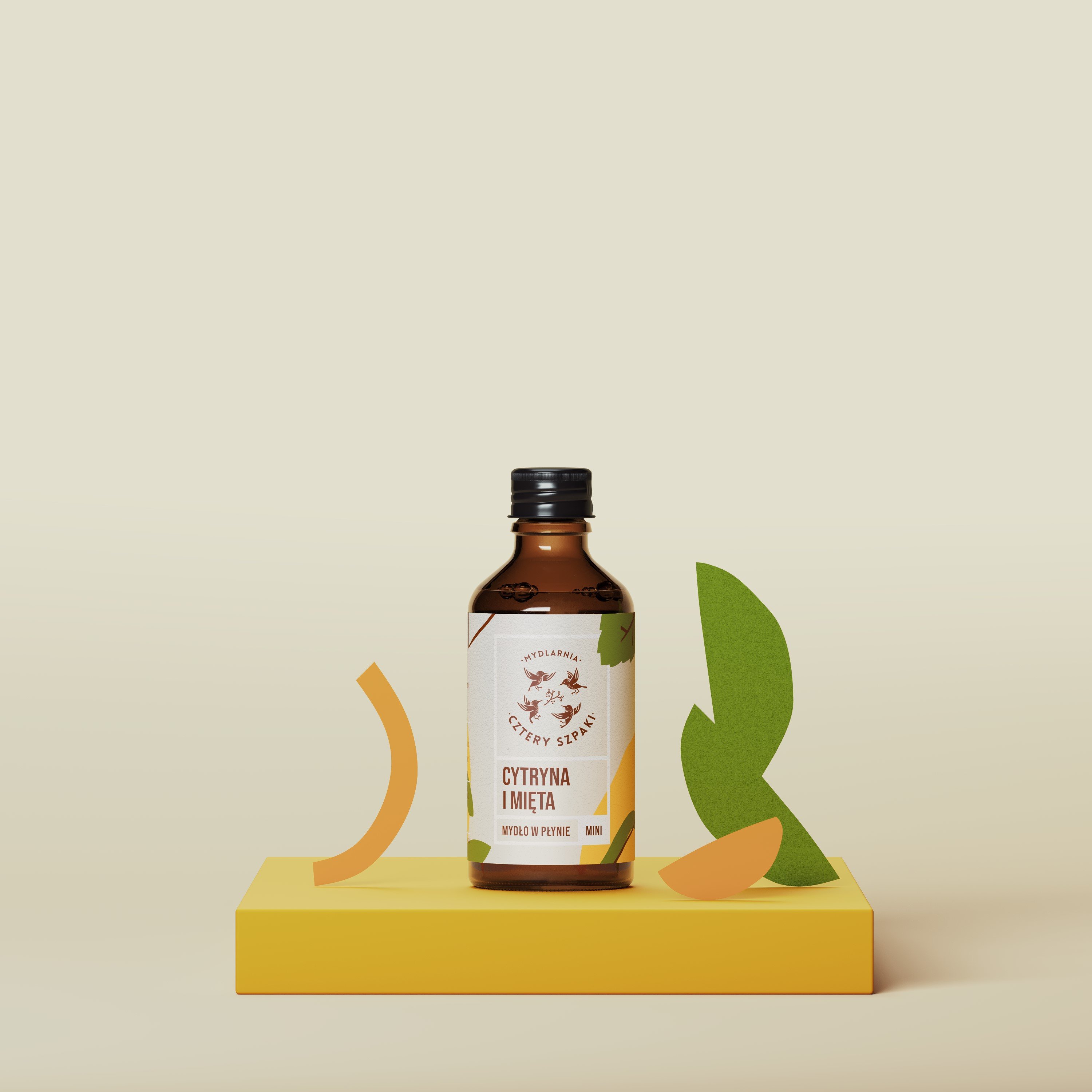 Cytryna i Mięta - mini - naturalne mydło w płynie