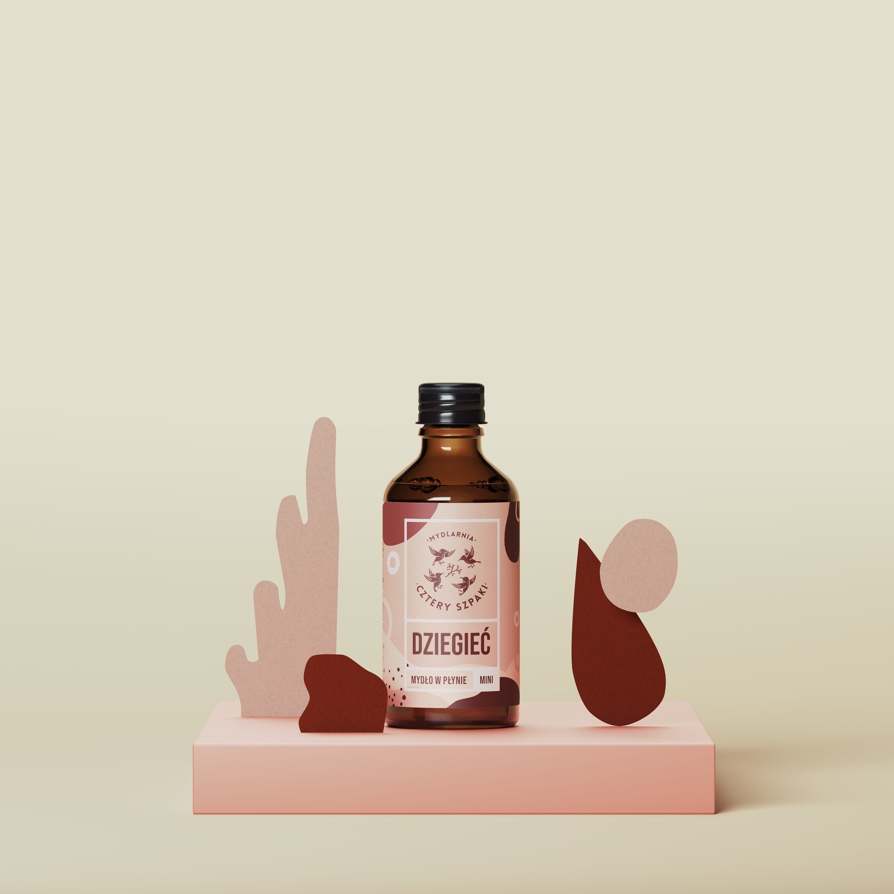 Dziegieć - mini - naturalne mydło w płynie