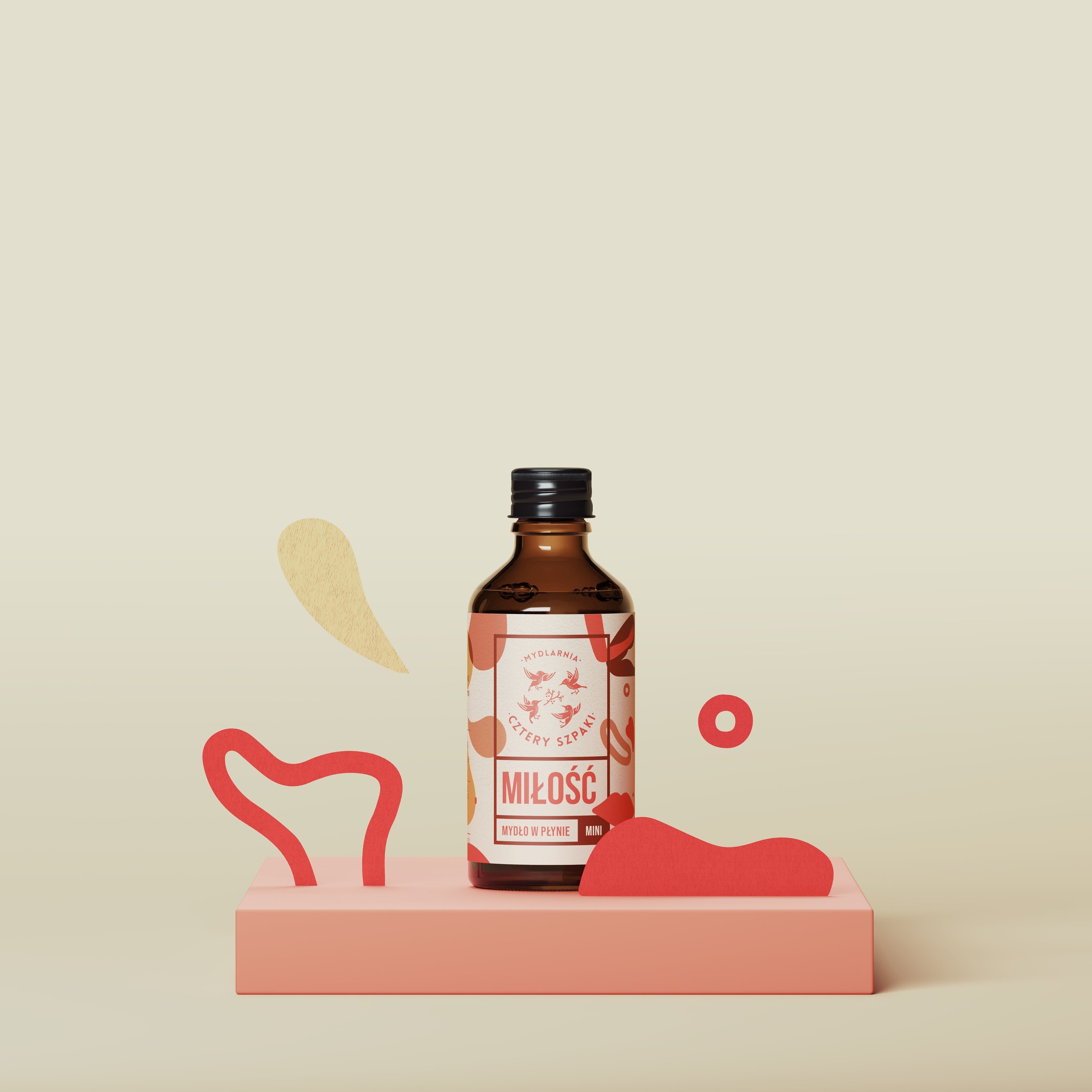 Miłość - mini - naturalne mydło w płynie