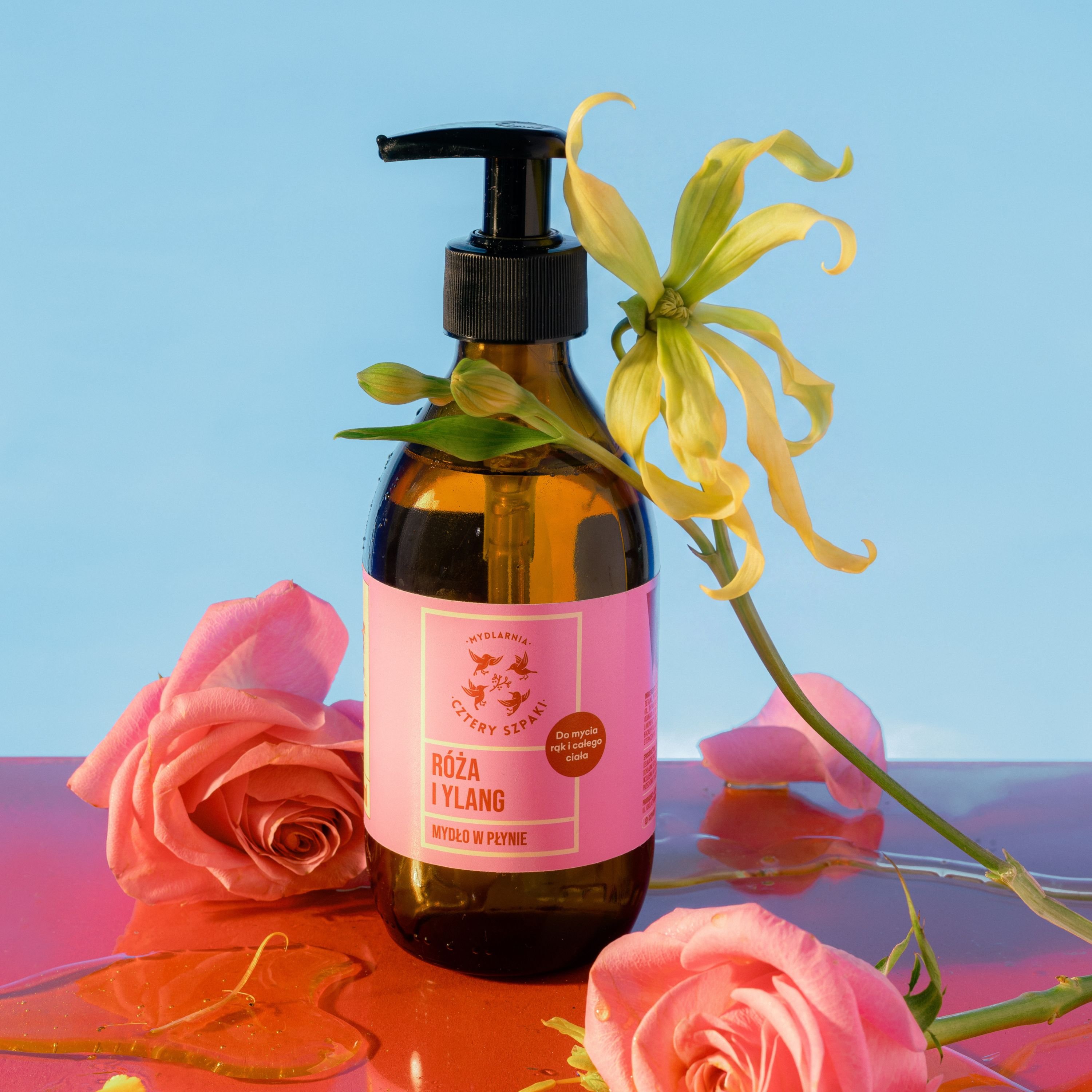 Róża i Ylang - naturalne mydło w płynie