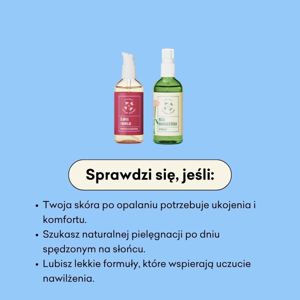 Zestaw po opalaniu - hydrolat i olejek