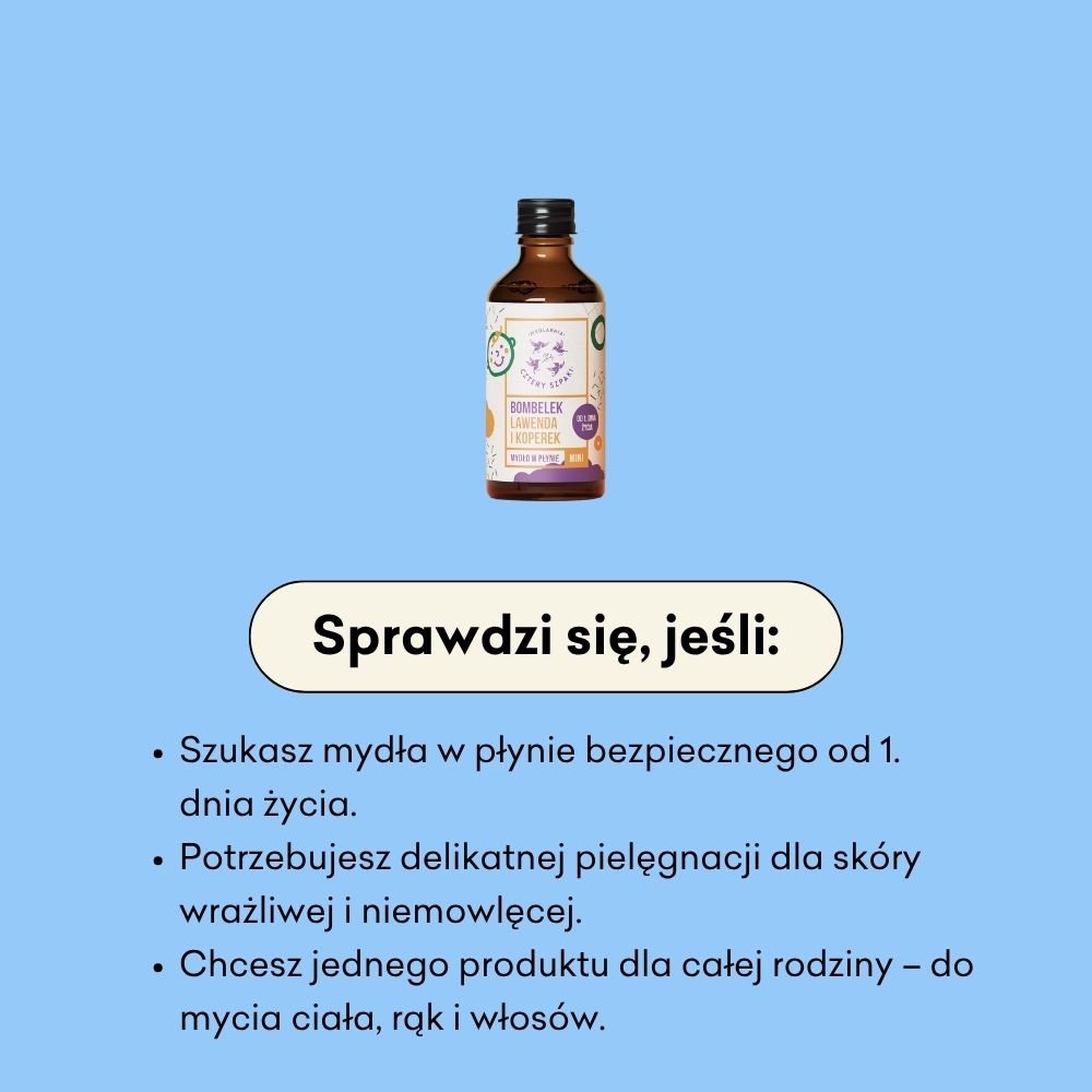 Bombelek - mini - naturalne mydło w płynie 