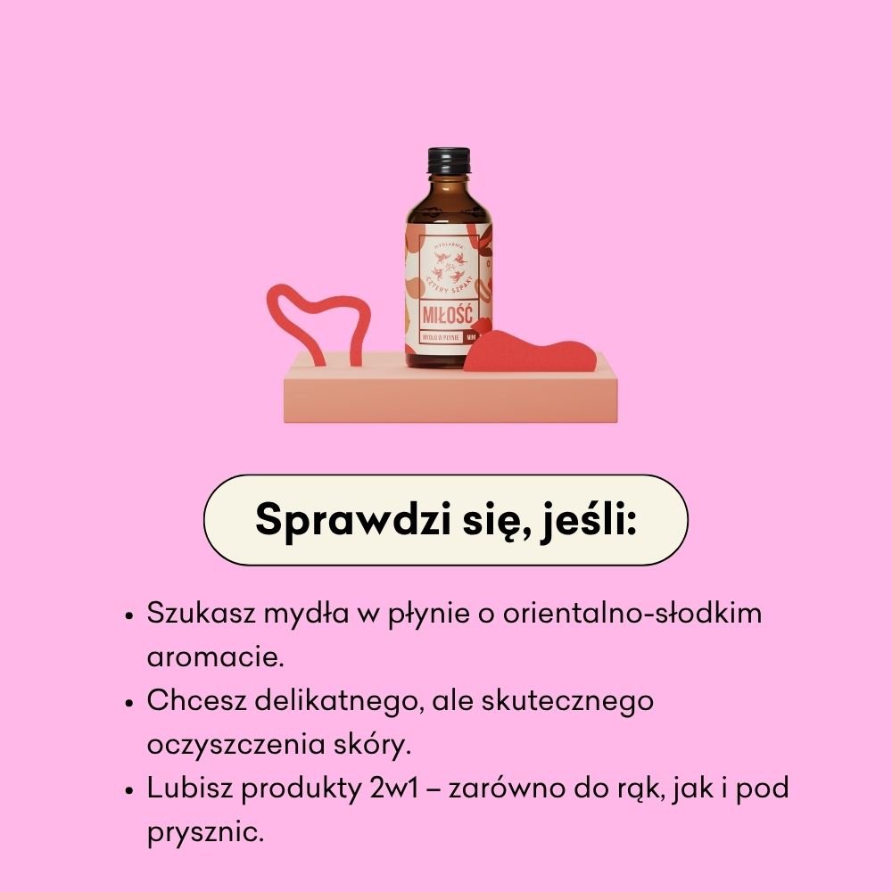 Miłość - mini - naturalne mydło w płynie