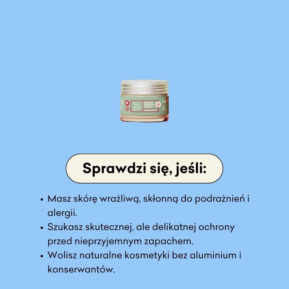 Dezodorant w kremie - mini - Truskawka i Werbena bez dodatku sody