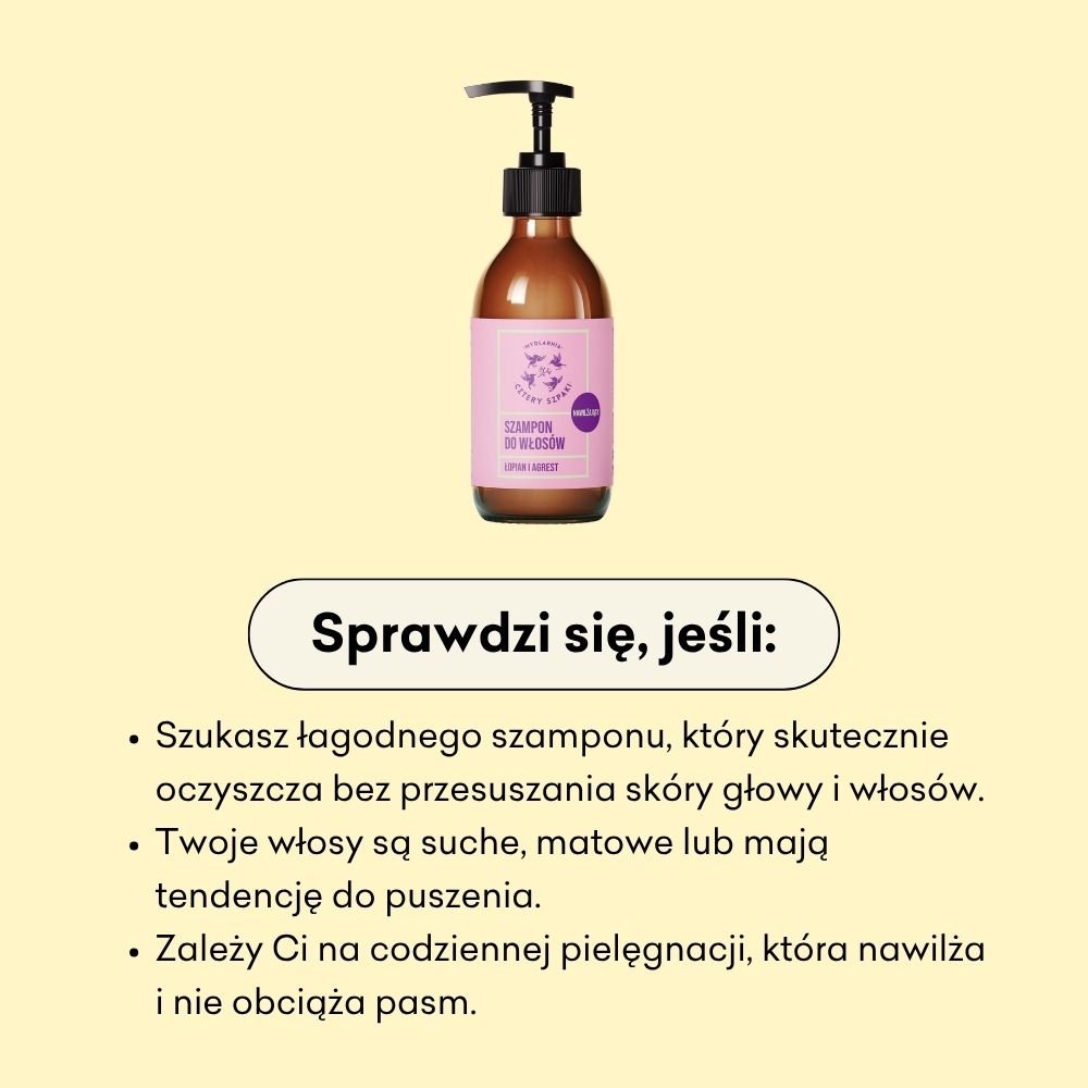 Szampon nawilżający - Łopian i Agrest