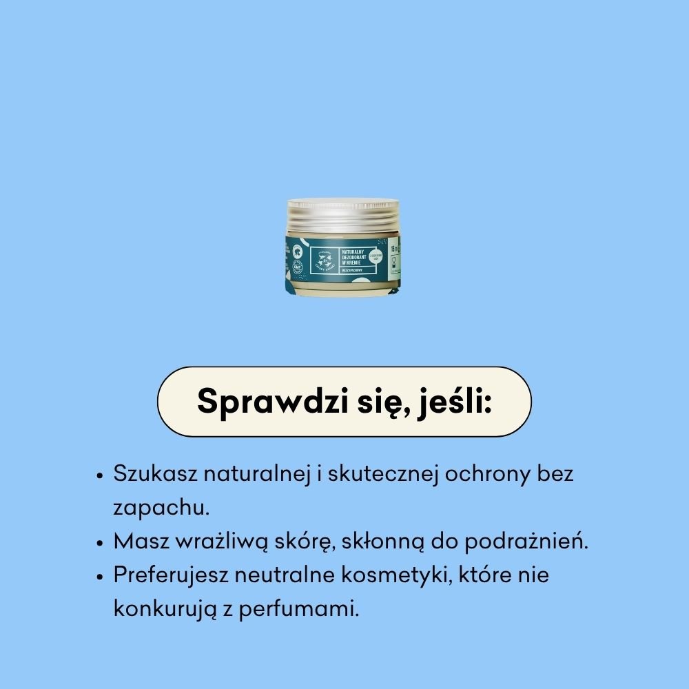 Dezodorant w kremie - mini - bezzapachowy z dodatkiem sody
