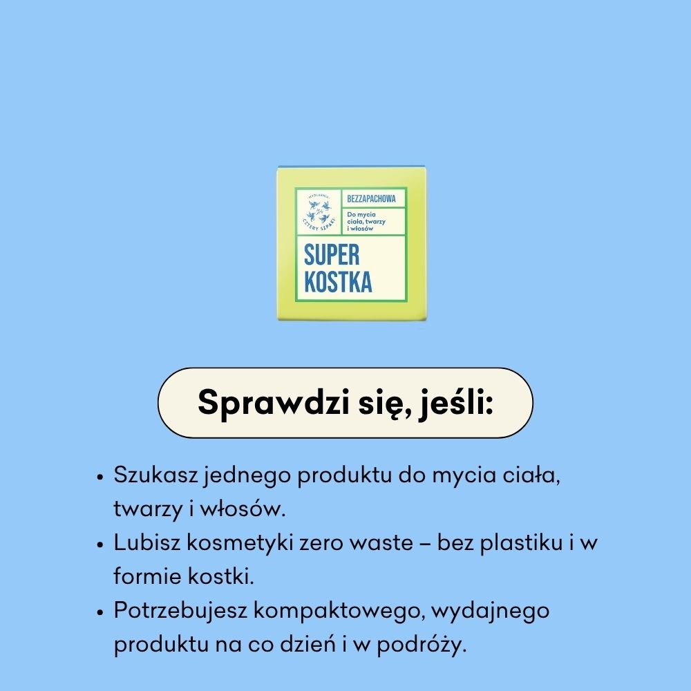 Superkostka - do mycia ciała, twarzy i włosów