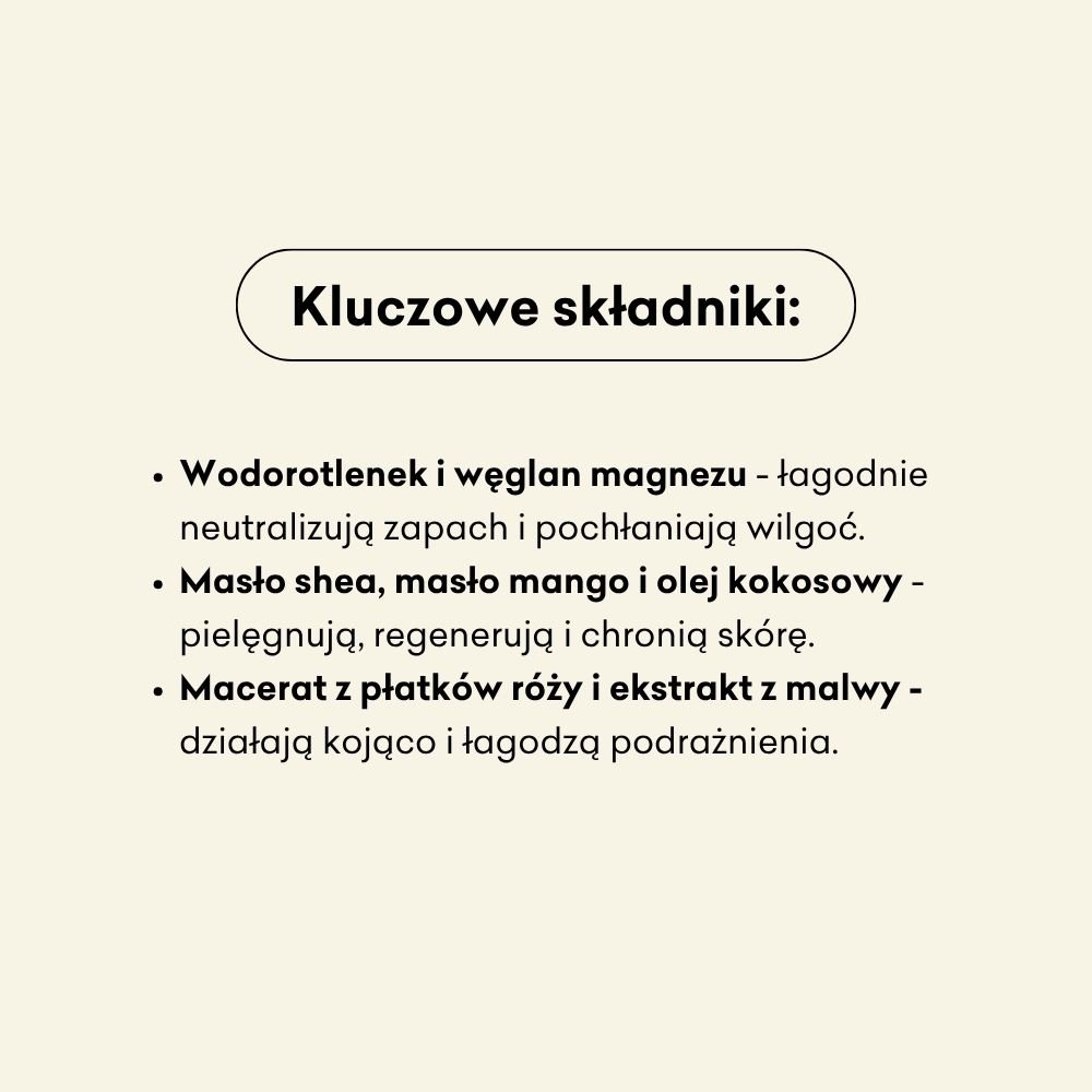 Dezodorant w kremie - mini - Wanilia i Palmaroza bez dodatku sody