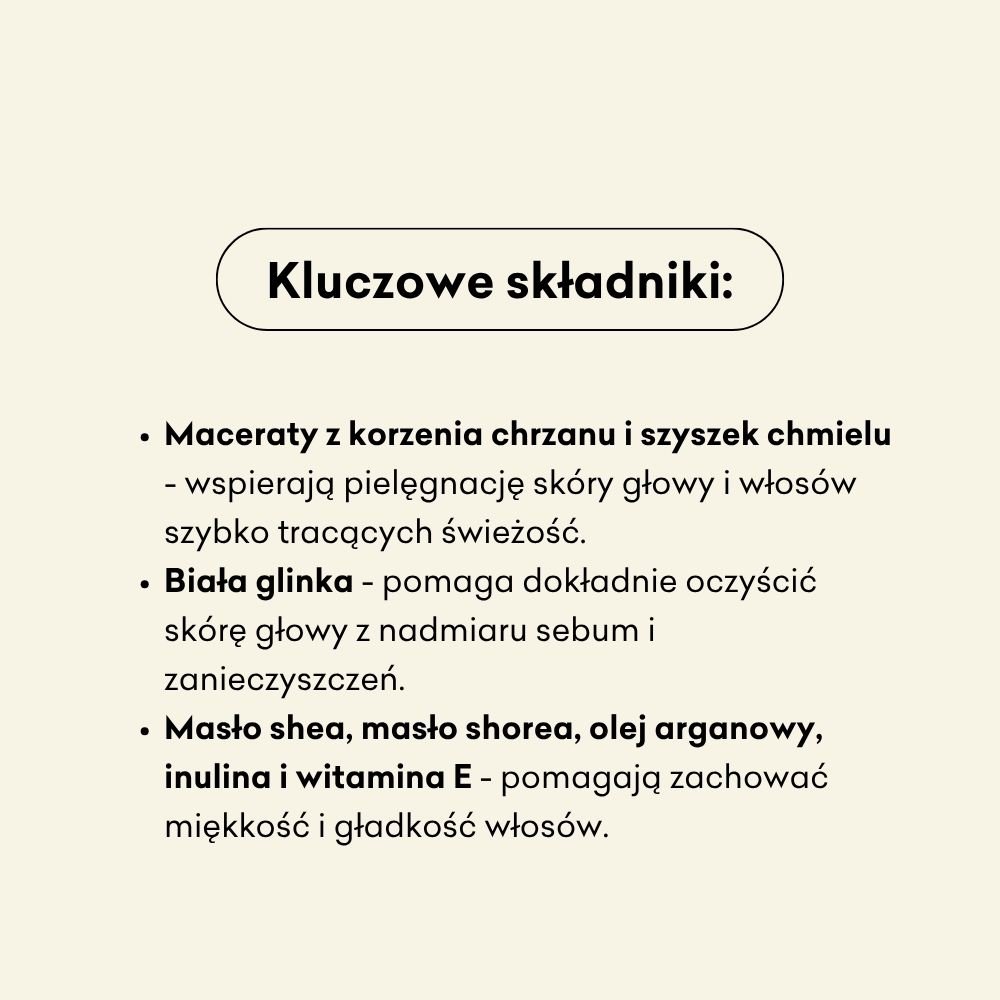 Oczyszczający szampon w kostce - Chrzanowy