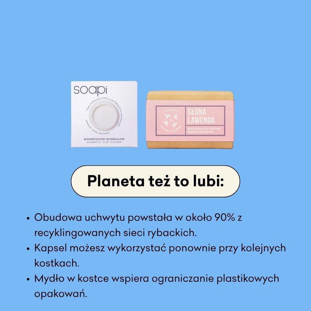 Zestaw mydło w kostce z uchwytem SOAPI