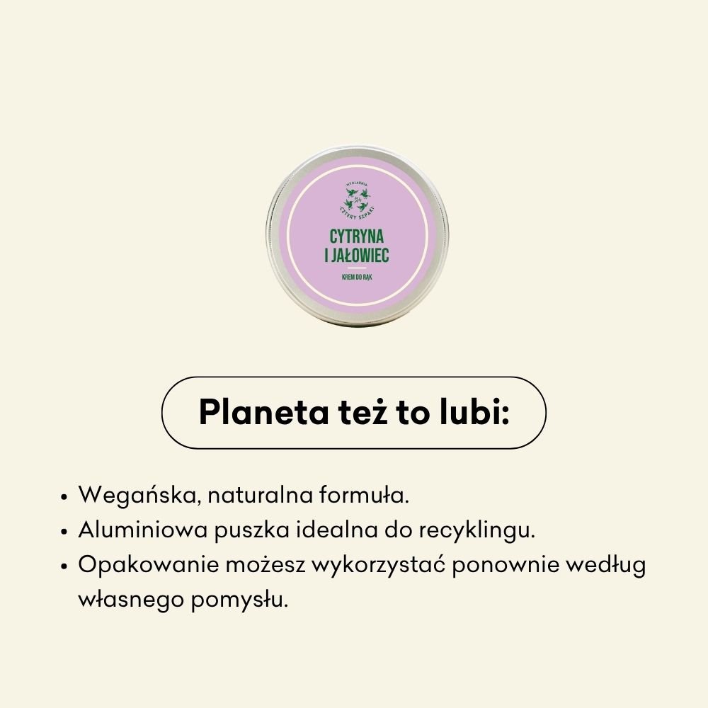 Cytryna i Jałowiec - krem do rąk