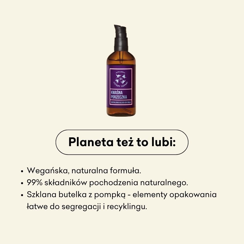 Kwaśna Porzeczka - superlekki olejek do ciała