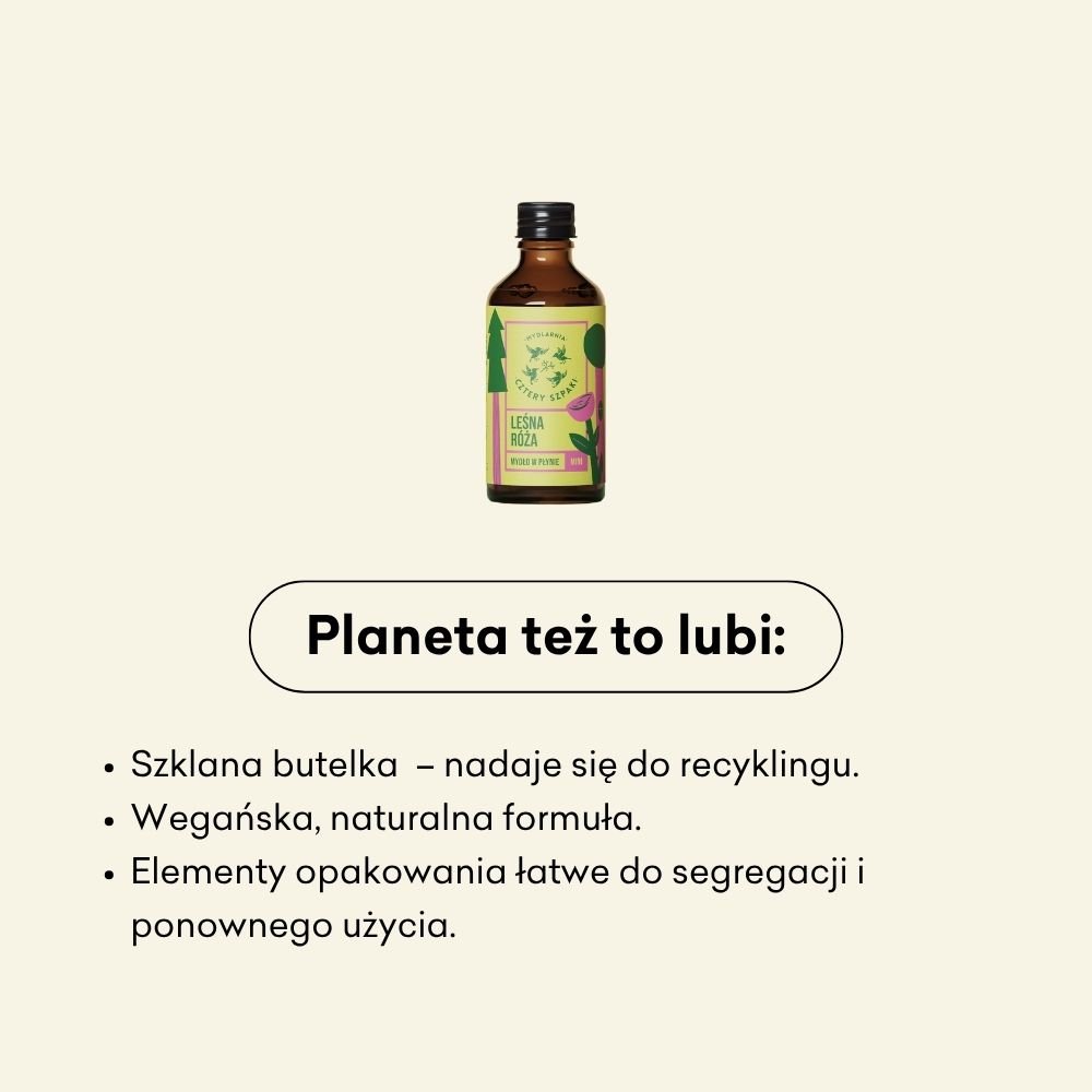 Leśna Róża - mini - naturalne mydło w płynie
