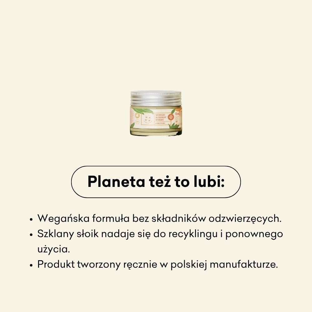 Dezodorant w kremie - mini - mandarynkowy bez dodatku sody
