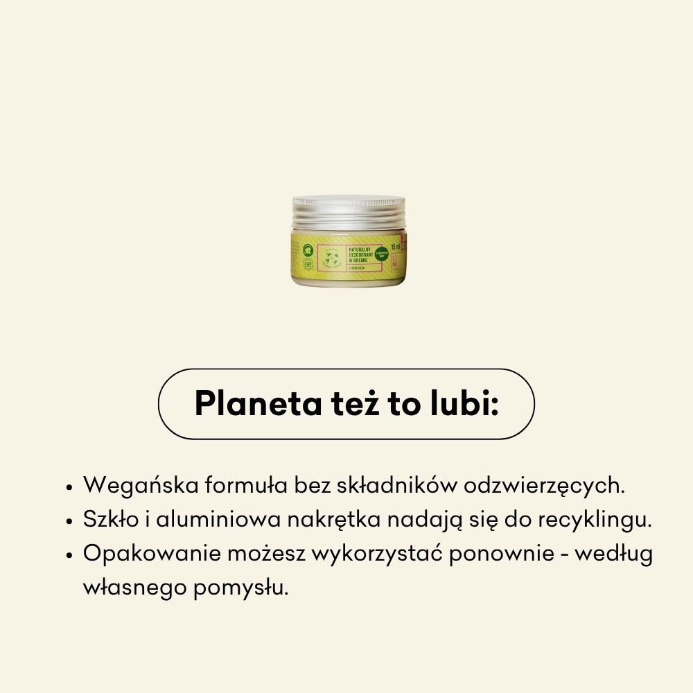 Dezodorant w kremie - mini - Leśna Róża z dodatkiem sody
