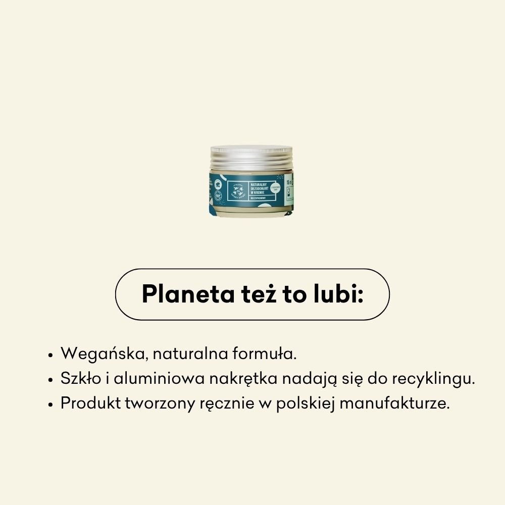 Dezodorant w kremie - mini - bezzapachowy z dodatkiem sody