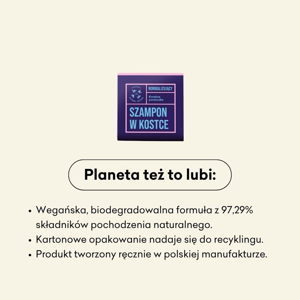 Normalizujący szampon w kostce - Kwaśna Porzeczka