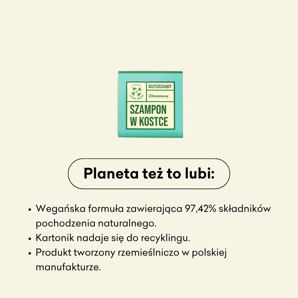Oczyszczający szampon w kostce - Chrzanowy