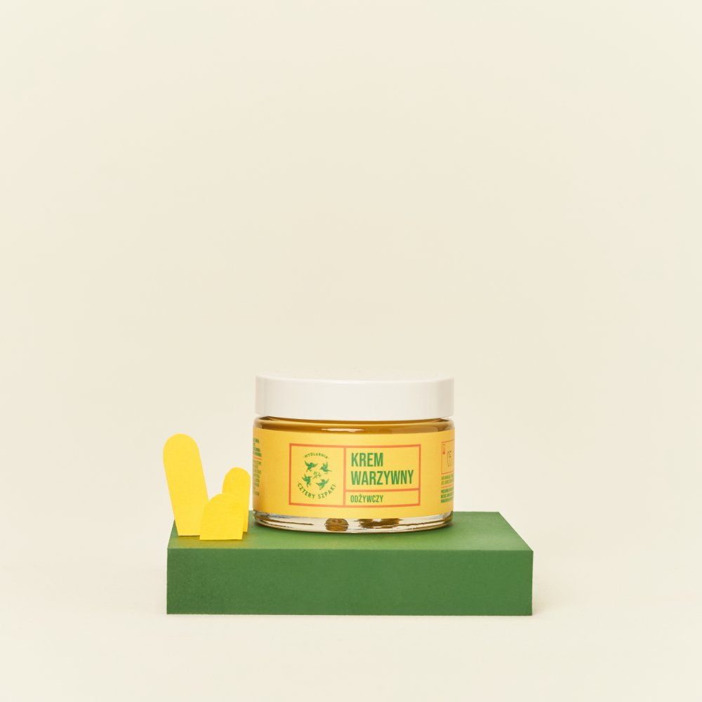 Odżywczy krem do twarzy Warzywny w szklanym słoiku 50 ml