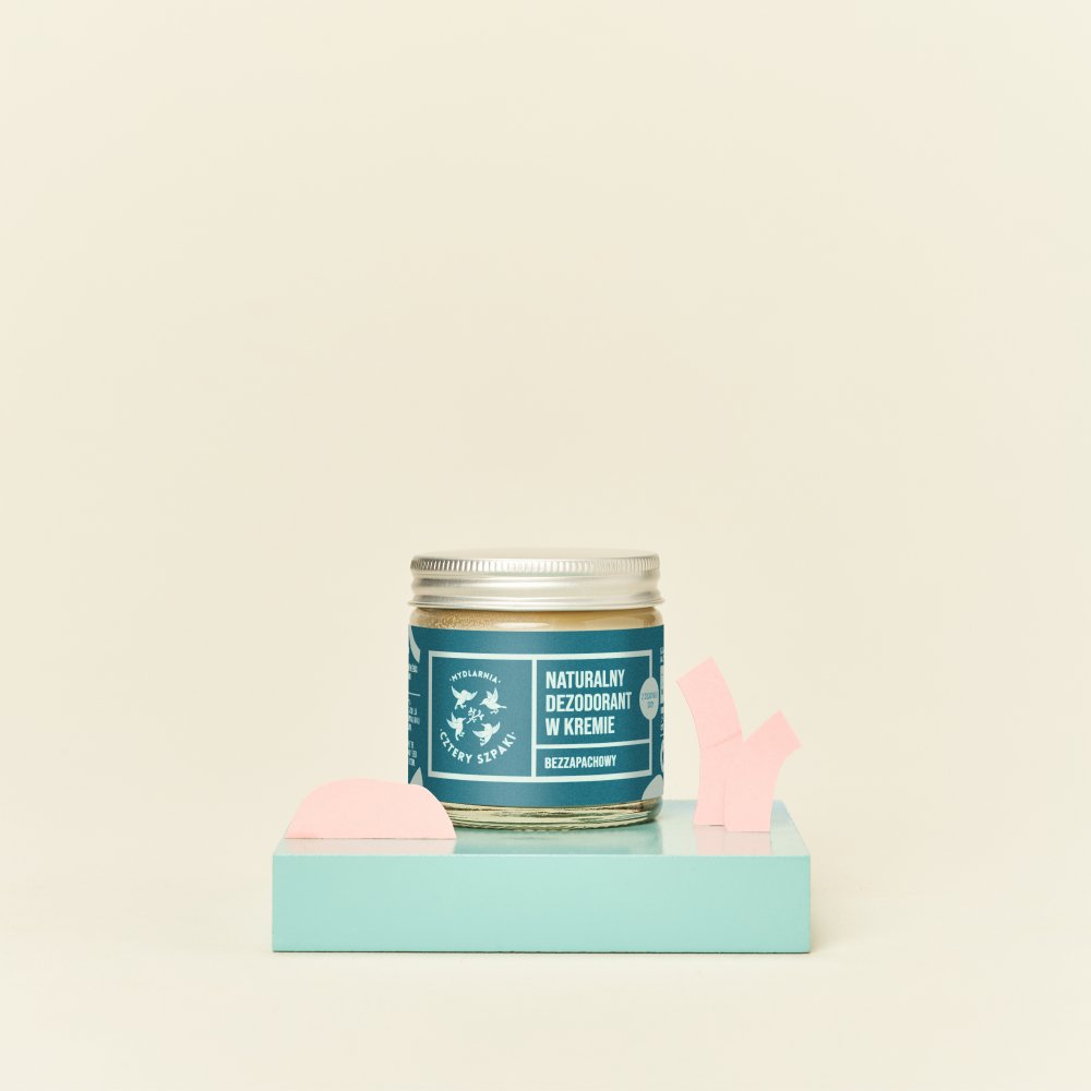 Naturalny dezodorant w kremie bezzapachowy z dodatkiem sody