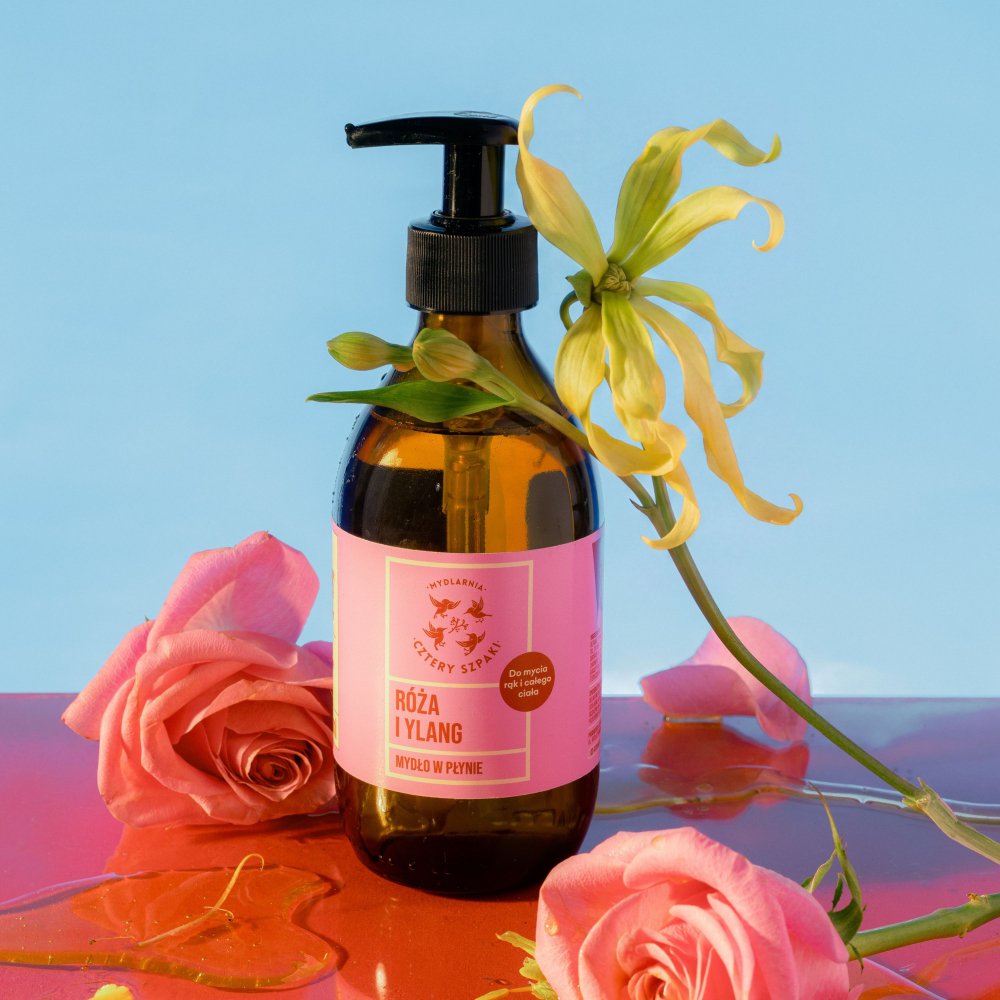 Róża i Ylang - naturalne mydło w płynie