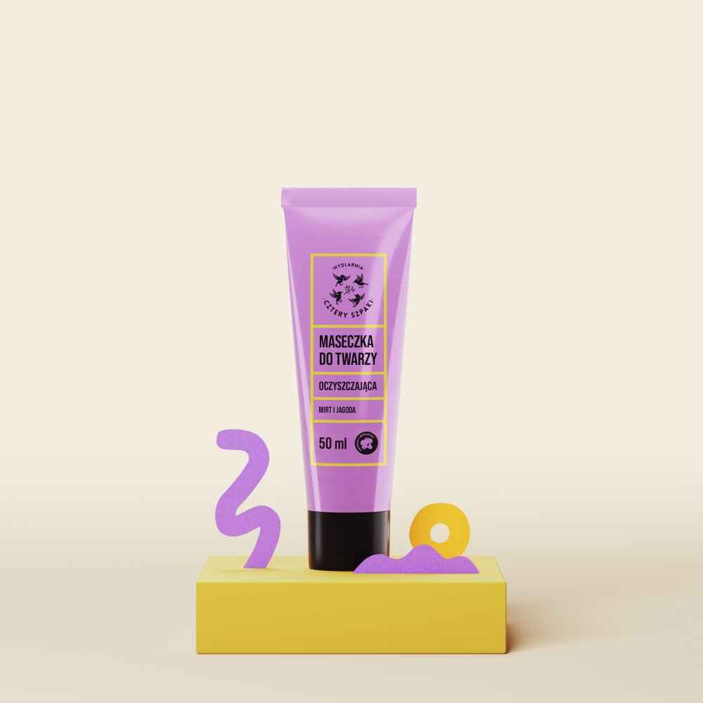 Maseczka do twarzy oczyszczająca Mirt i Jagoda w tubce 50 ml