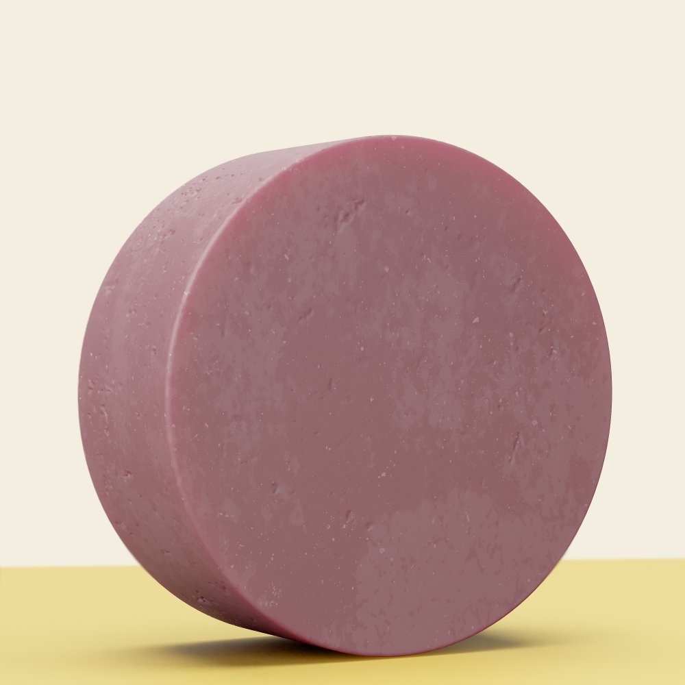 Protective hair conditioner bar for all hair types in a cardboard box