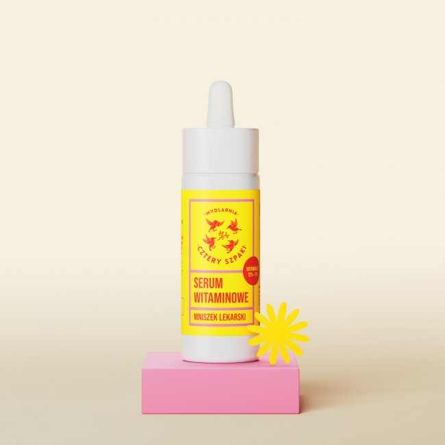 Serum witaminowe do twarzy Mniszek Lekarski w szklanej butelce z pipetą 30 ml